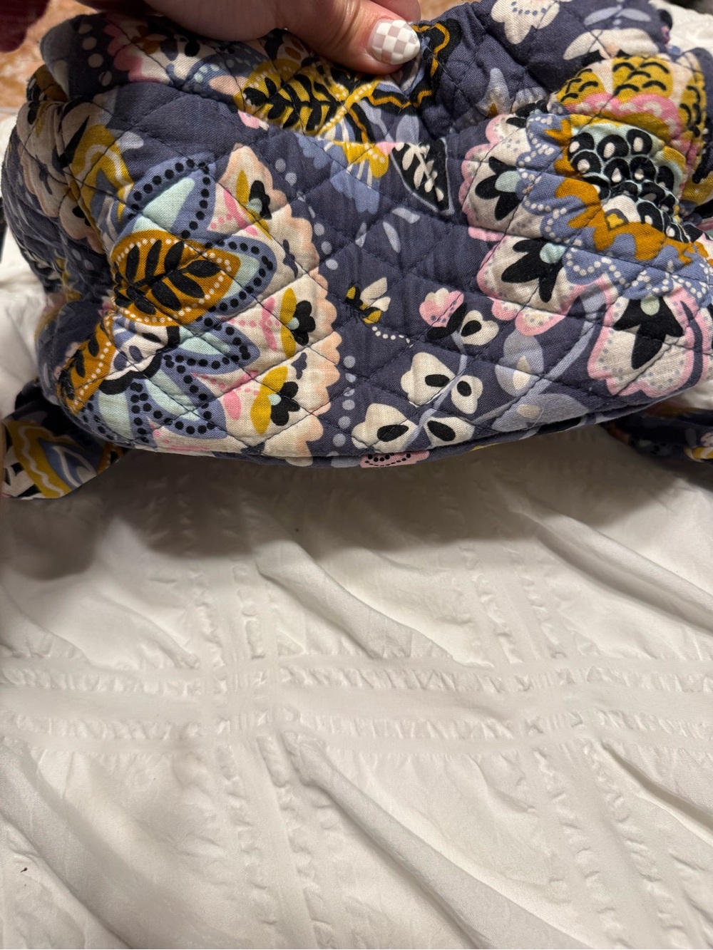 Vera Bradley Quilted Floral Mini Backpack - Charmont Meadows - Picture 8 of 11